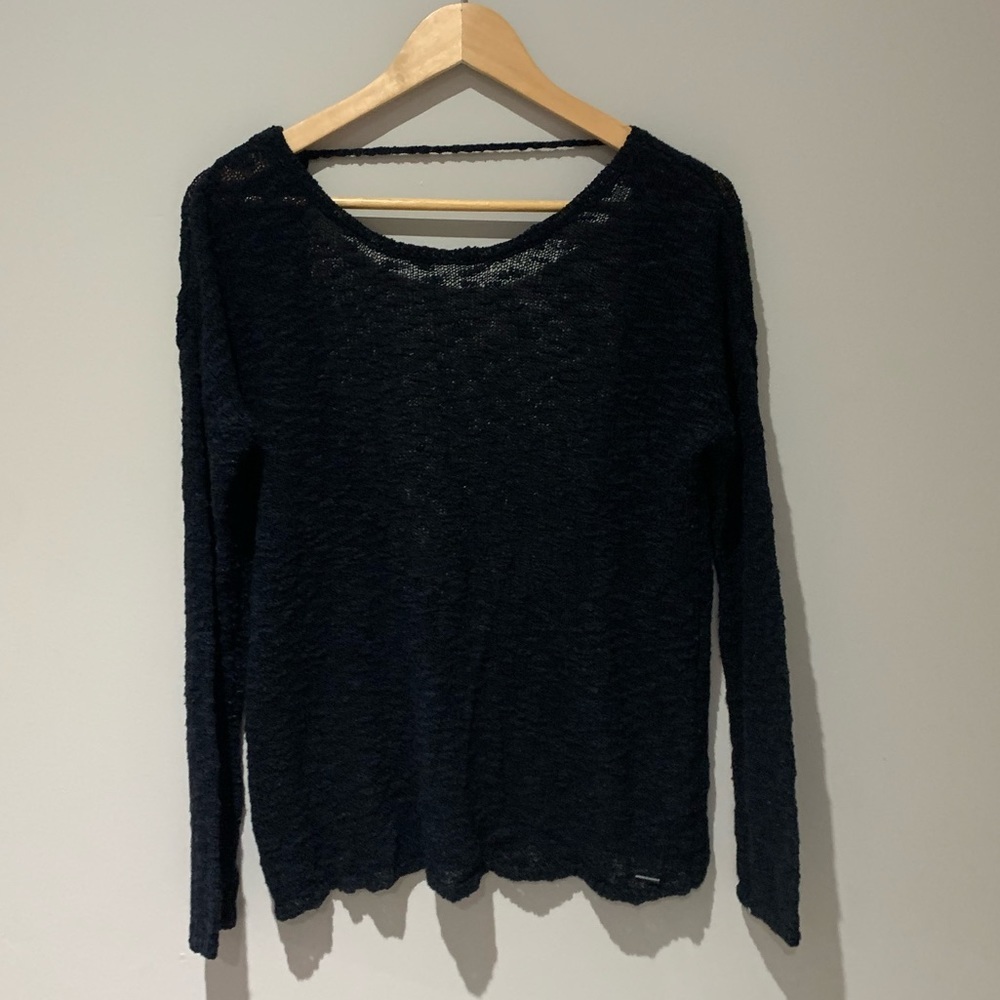 Garage Loose Weave Low Back Sweater